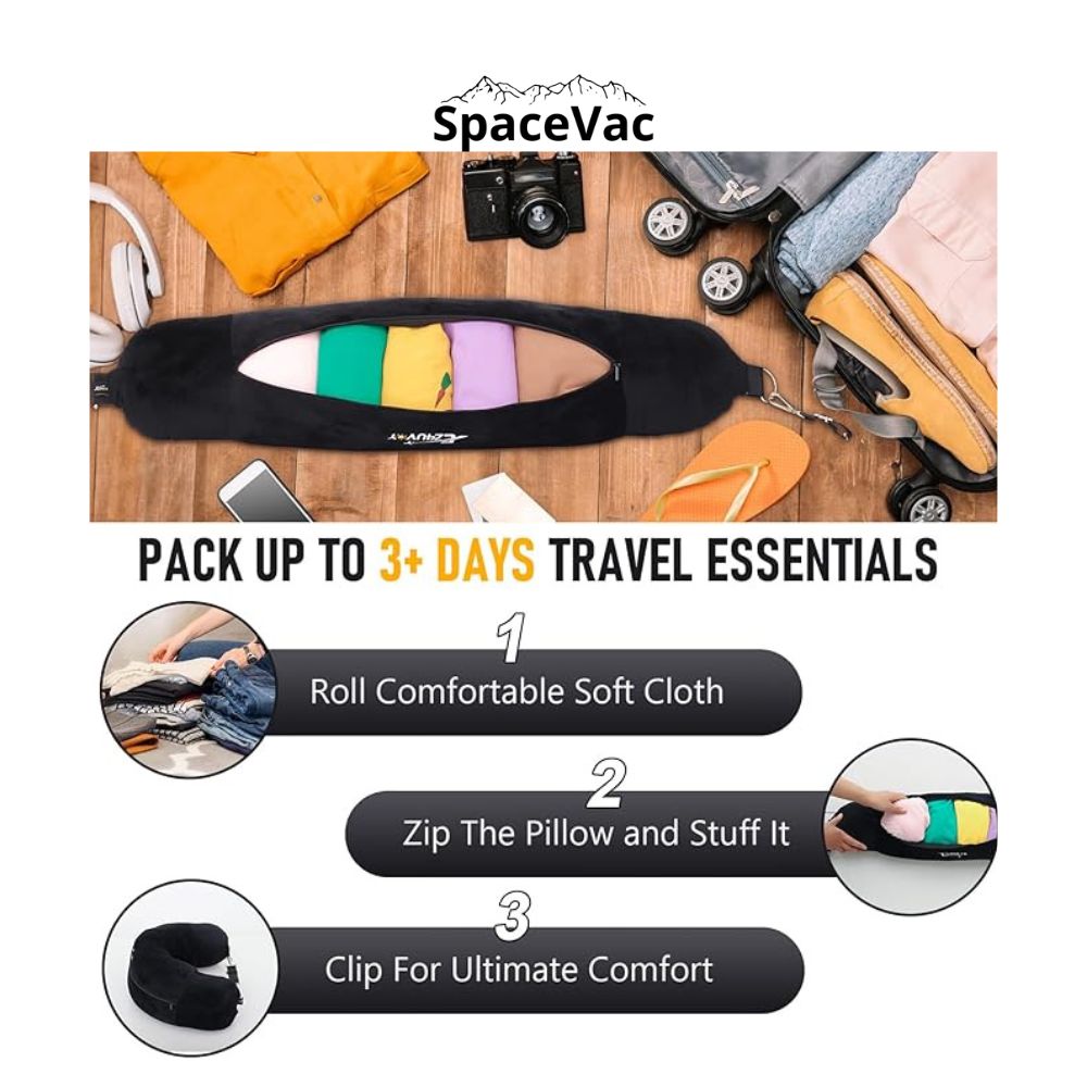 One-Shoulder SpaceVac⢠+ Travel Pillow